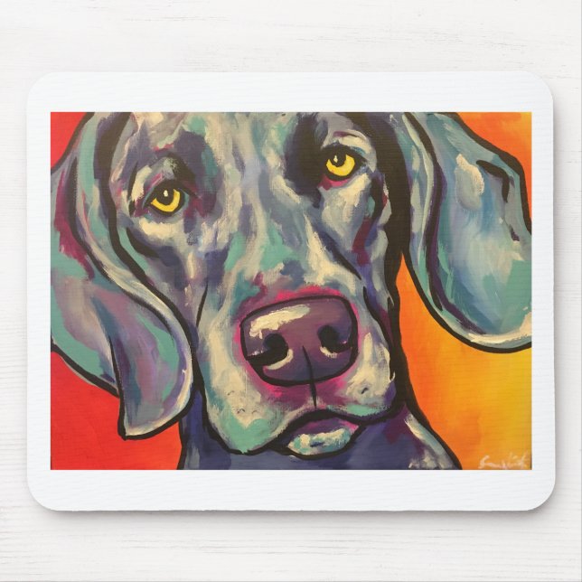 weimaraner mouse pad (Front)