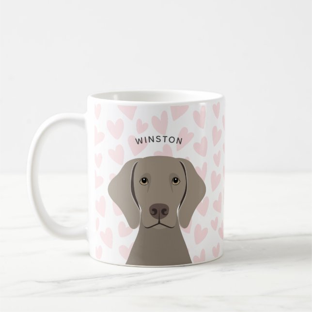 Weimaraner Mugs (Left)