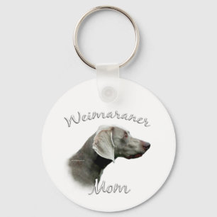 Weimaraner Mum 2 Key Ring