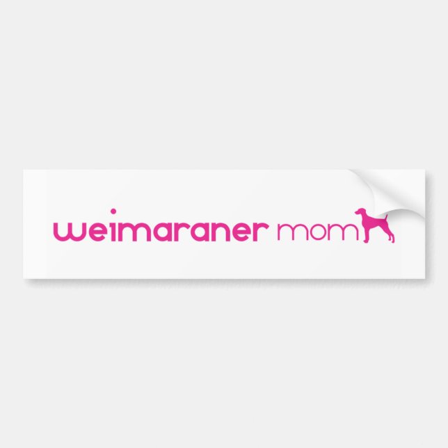 Weimaraner Mum Bumper Sticker (Front)