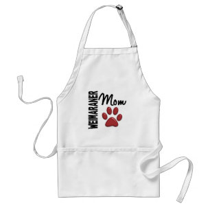 Weimaraner Mum Paw Print 2 Standard Apron