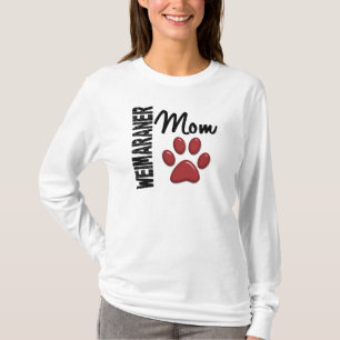 Weimaraner Mum Paw Print 2 T-Shirt