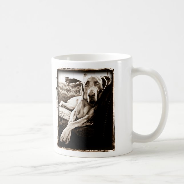 Weimaraner Nation : Ballou's Chair Coffee Mug (Right)