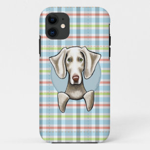 Weimaraner Pale Plaid Case-Mate iPhone Case