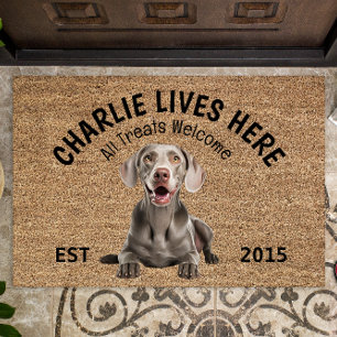 Weimaraner Personalised Dog Lover Doormat