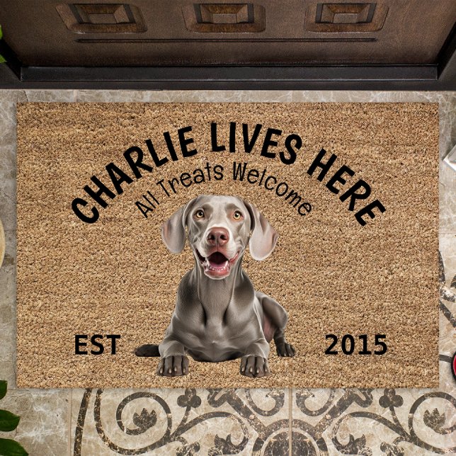 Weimaraner Personalised Dog Lover  Doormat (Creator Uploaded)