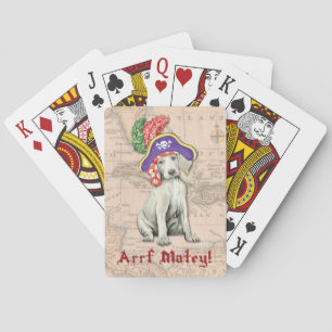 Weimaraner Pirate Bicycle Playing Cards