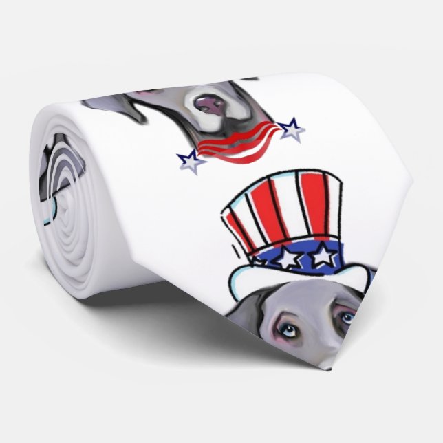 WEIMARANER POLITICS TIE (Rolled)