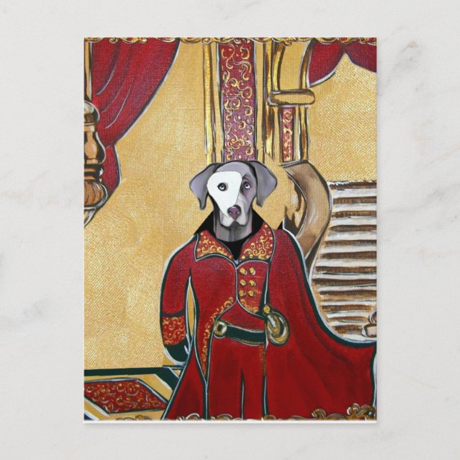 WEIMARANER POSTCARD (Front)