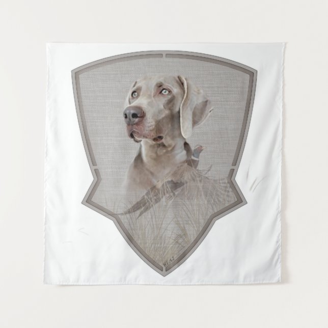 Weimaraner Poster Canvas Print Tapestry (Front)