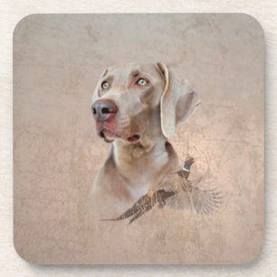 Weimaraner Poster Canvas Print Tapestry Acrylic Pr Coaster