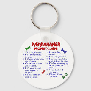 WEIMARANER Property Laws 2 Key Ring