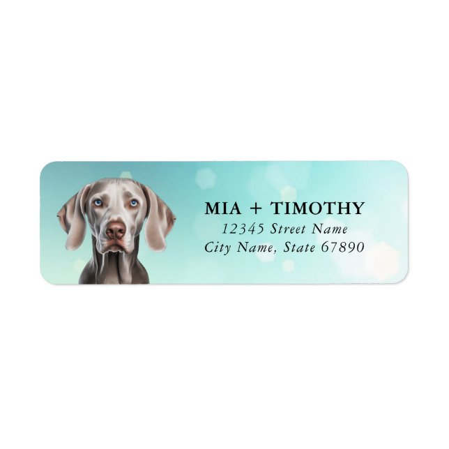 Weimaraner Return Address Labels (Front)