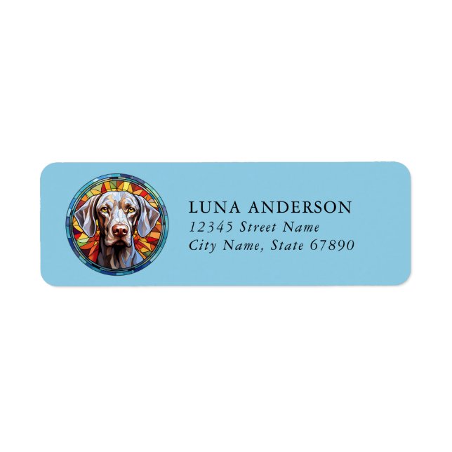 Weimaraner Return Address Labels (Front)