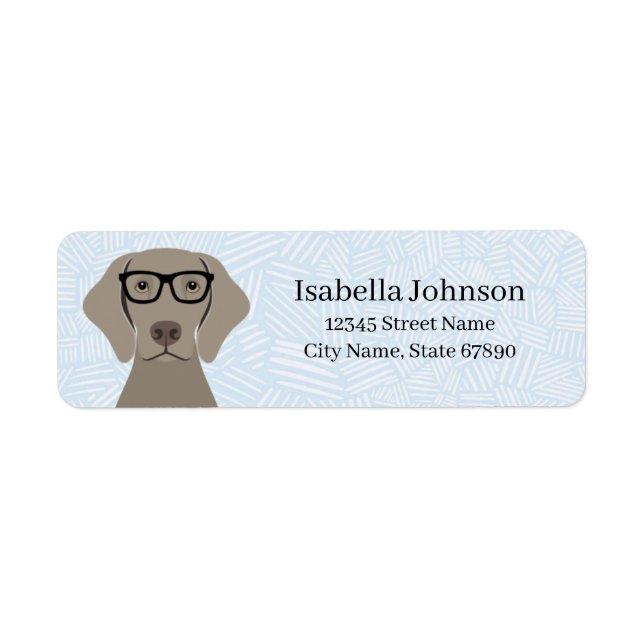 Weimaraner Return Address Labels (Front)