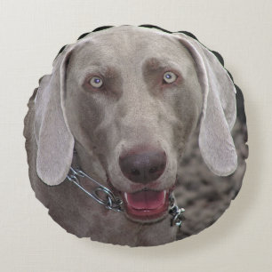 Weimaraner Round Cushion