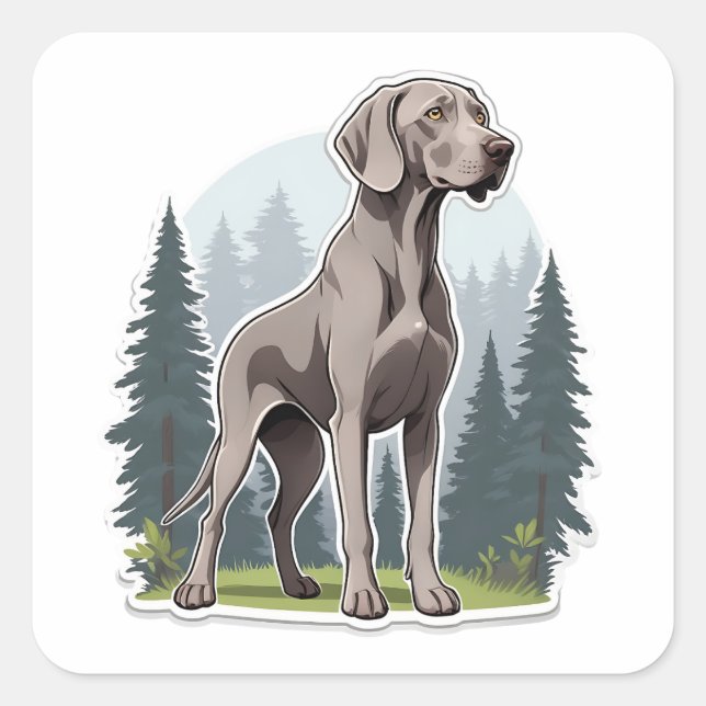 Weimaraner Sticker (Front)