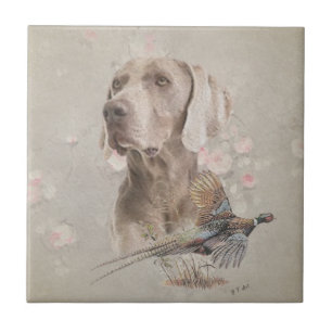 Weimaraner Tapestry Poster Acrylic Print Button Ke Tile