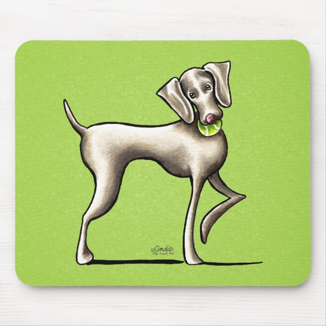 Weimaraner Tennis Pro Mouse Pad (Front)