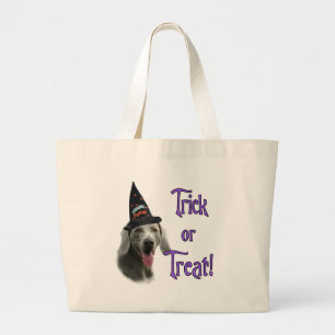 Weimaraner Trick Large Tote Bag