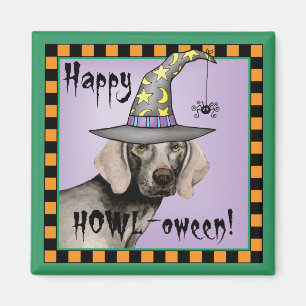 Weimaraner Witch Magnet