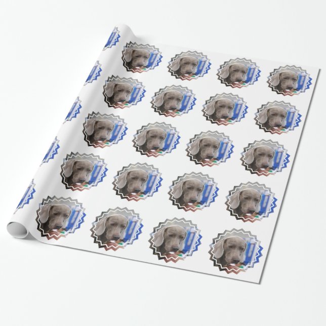Weimaraner Wrapping Paper (Unrolled)