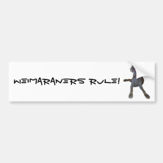 Weimaraners Rule! Bumper Sticker