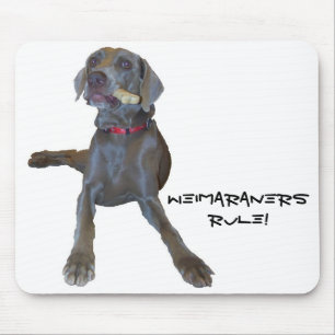 Weimaraners Rule! mouse pad