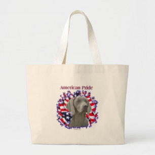 Weimeraner Pride Large Tote Bag