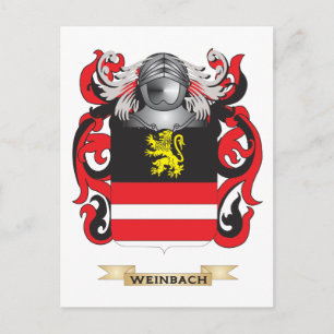 Weinbach Family Crest (Coat of Arms) Postcard