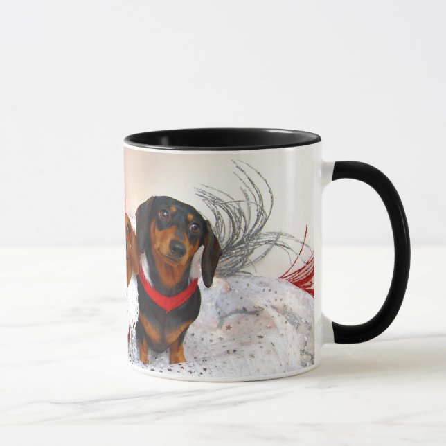 Weiner Dog Holiday Mug (Right)
