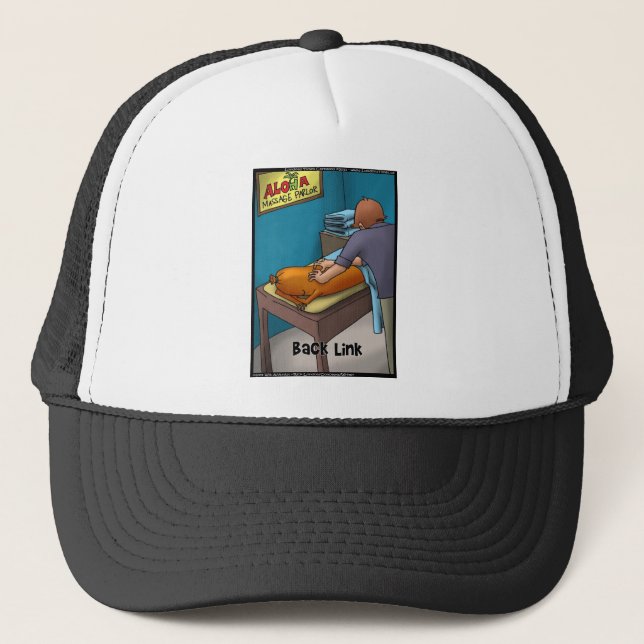 Weiner Massage aka Backlink Funny Gifts & Cards Trucker Hat (Front)