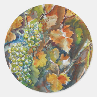 Weinreben Classic Round Sticker
