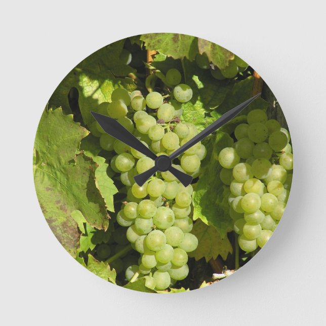 Weintrauben aus Langenlois Round Clock (Front)