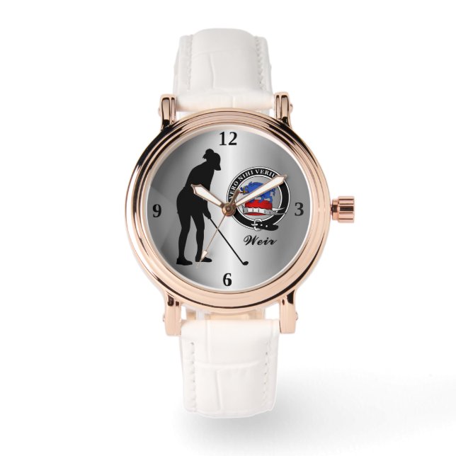 Weir Clan Badge (Hers) Golf  Watch (Front)