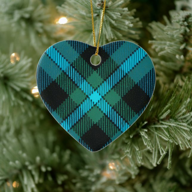 Weir Tartan Ceramic Tree Decoration (Tree)