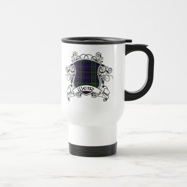 Weir Tartan Shield Travel Mug (Right)