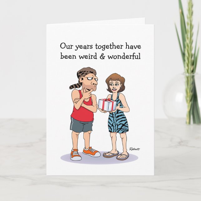 Weird and Wonderful Anniversary Card (Front)