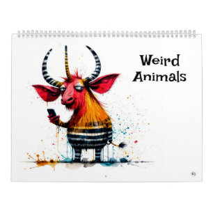 Weird Animals Art Calendar
