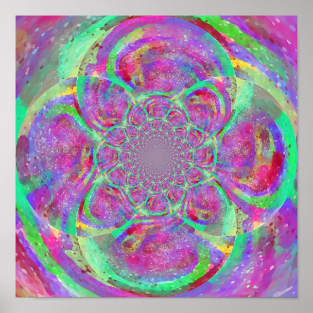 Weird art, cool vibes art print (Front)