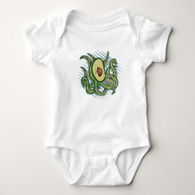 Weird Avocado Baby Bodysuit (Front)