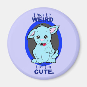 Weird But Cute Kawaii Cat Dog Creature Magnet