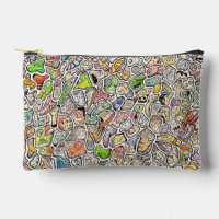 Weird Cartoon Faces Color Pencil