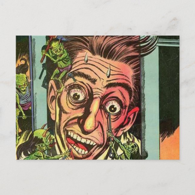 Weird Chills Comic book Postcard (Front)