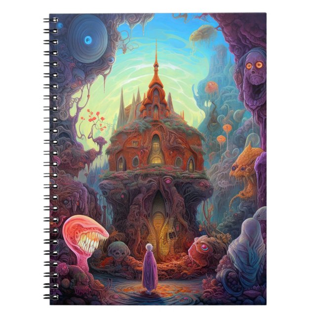 Weird Creepy House Surreal Art Notebook (Front)