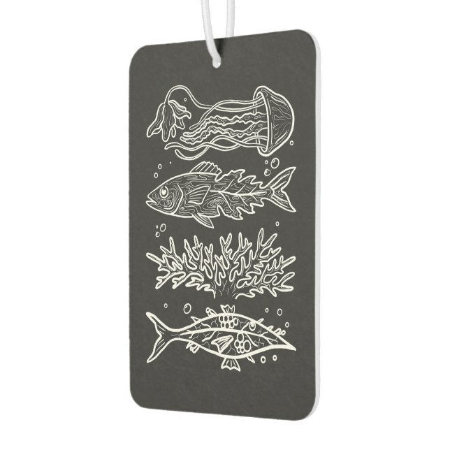 Weird Deep Sea Fish Car Air Freshener (Left)
