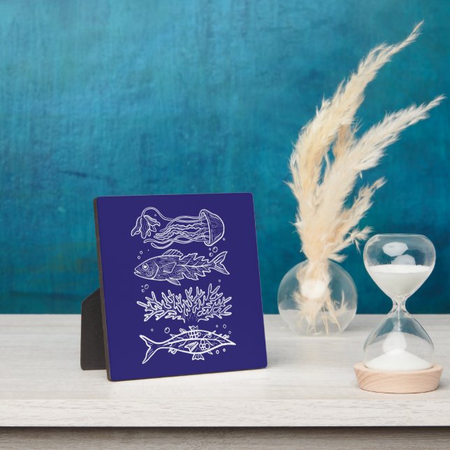 Weird Deep Sea Fish Plaque (Insitu)