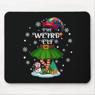 Weird Elf Squad Xmas Women Girls Mom Christmas Fam Mouse Pad