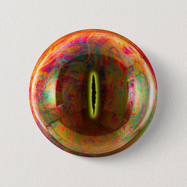 Weird Eye swirled colors 6 Cm Round Badge (Front)