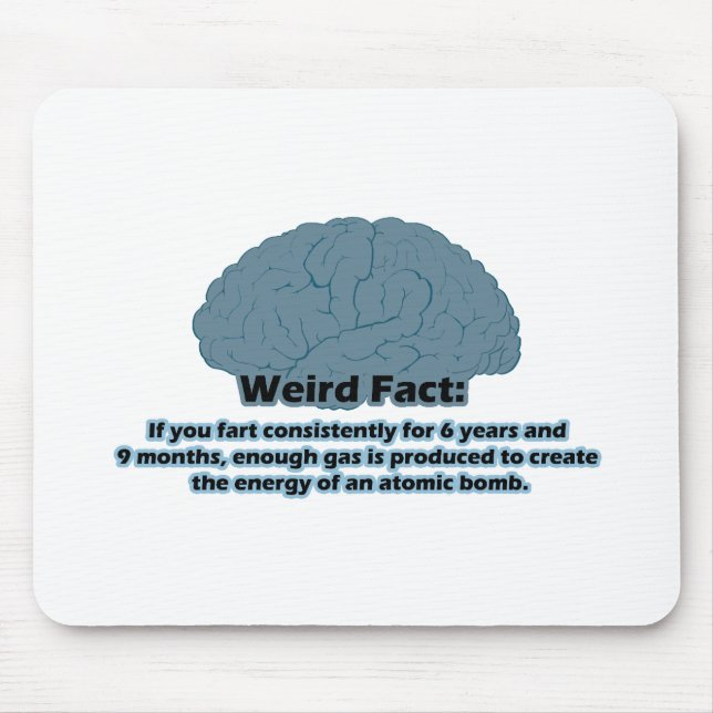Weird Fact - Atomic Fart Mouse Pad (Front)
